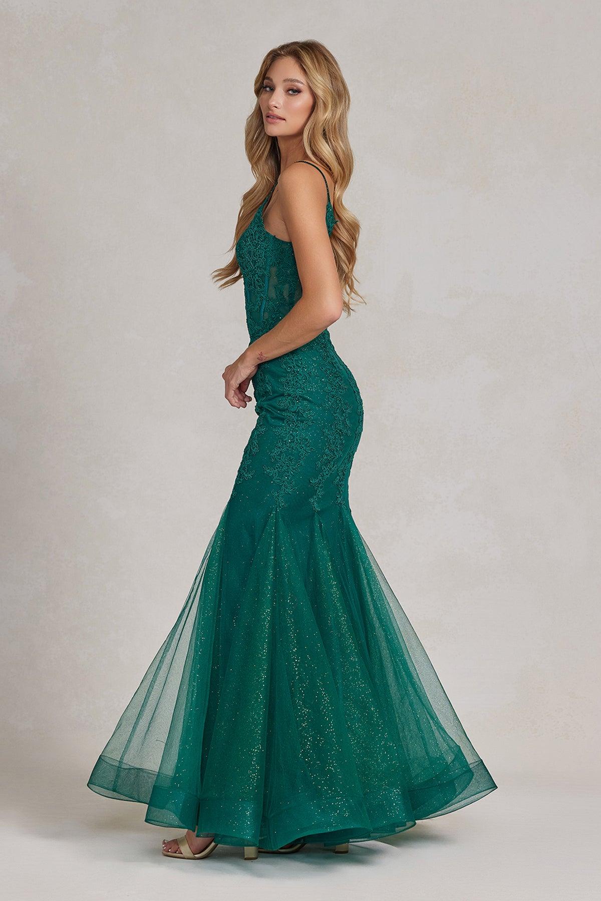 Nox Anabel G1146 Long One Shoulder Formal Prom Dress Burgundy