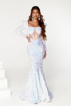 Portia and Scarlett Long Formal Prom Dress PS22556 - The Dress Outlet
