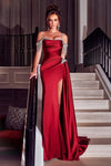 Prom Dresses Long Off Shoulder Beaded Prom Gown Red