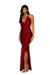 Prom Dresses Long Fitted Prom Dress Deep Red