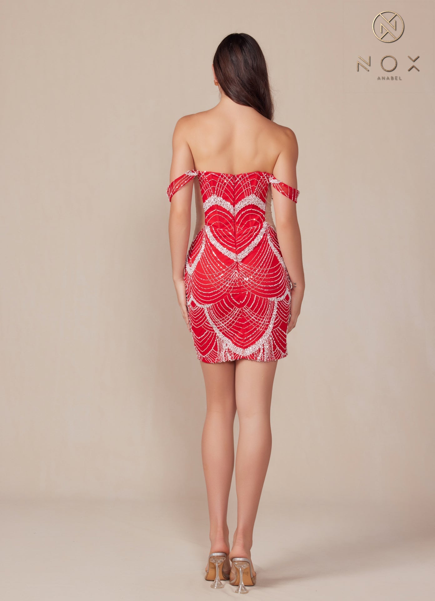 Cocktail Dresses Beaded Short Cocktail Dress Red