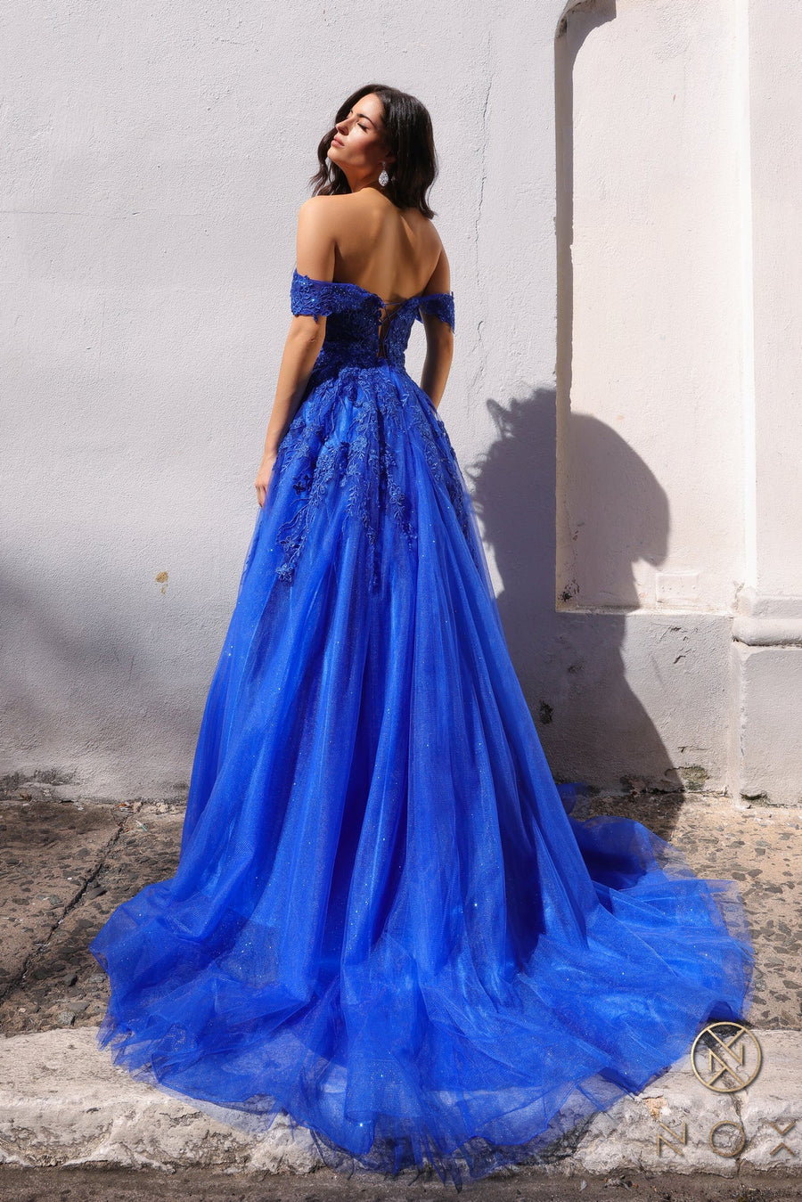 Prom Dresses Long Fitted A Line Petite Prom Gown Royal Blue