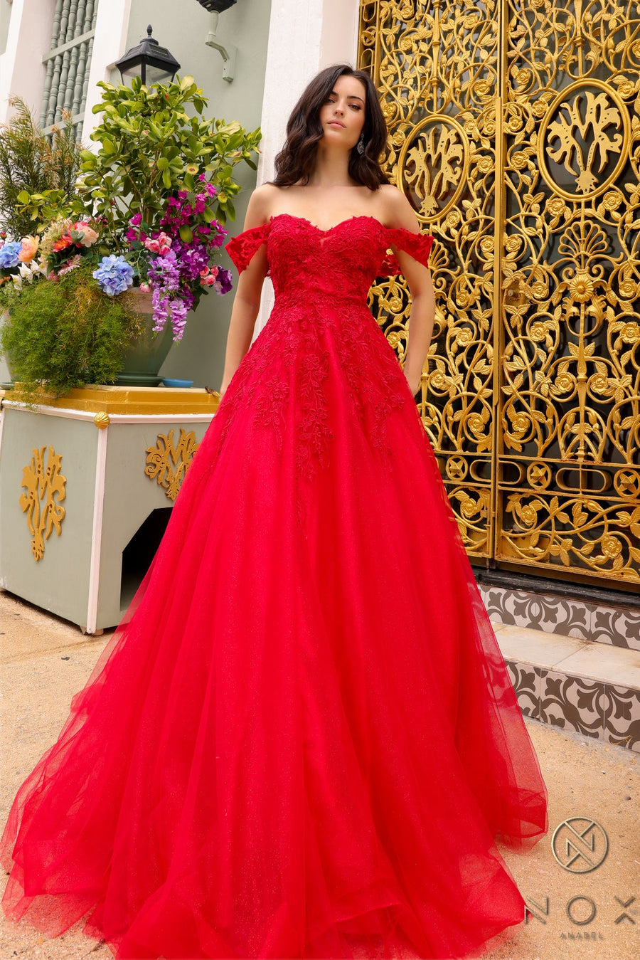 Prom Dresses Long A Line Prom Ballgown Red