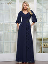 Mother of the Bride Dresses Long Formal A Line Mother of the Bride Dress Navy