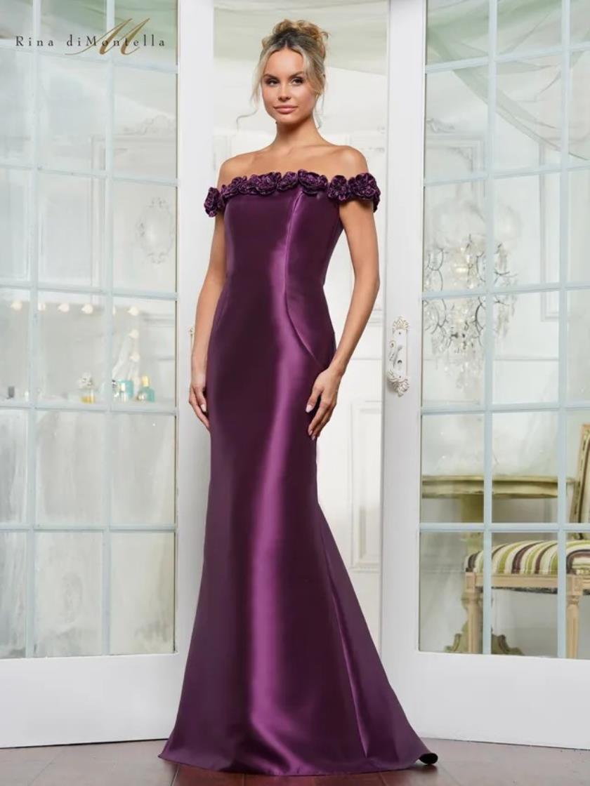 Plus Size Dresses Formal Long Fitted Plus Size Dress Grape