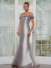 Formal Dresses Formal Long Fitted formal Dress Taupe