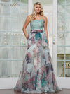 Formal Dresses Long Printed Formal Dress  Tiffany
