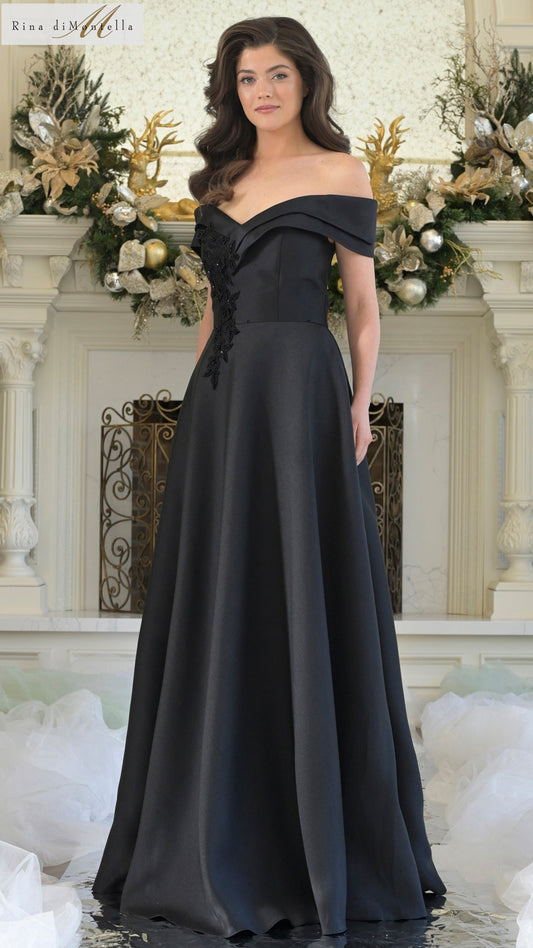 Formal Dresses Formal Long A Line Evening Dress Black