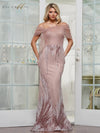 Plus Size Dresses Long Formal Plus Size EveningDress Mauve