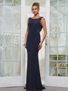 Formal Dresses Fitted Long Formal Evening Dress Gunmetal