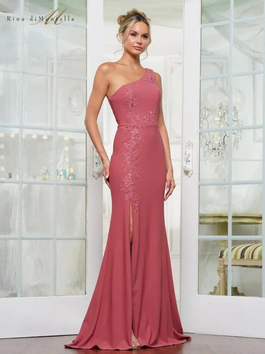 Formal Dresses Long Floral Fitted Formal Dress Cranberry