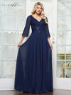 Formal Dresses Long Beaded Formal Dress Navy