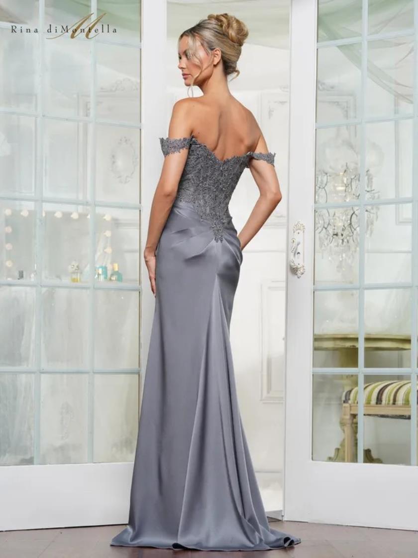 Formal Dresses Long Fitted Evening Formal Dress Slate Blue