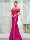 Formal Dresses Long Fitted Formal Plus Size Dress Magenta