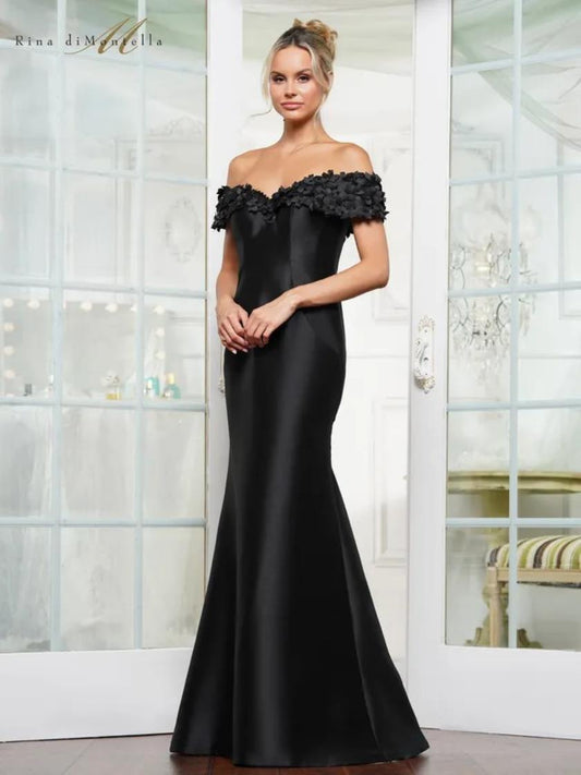 Formal Dresses Long Fitted Formal Plus Size Dress Black