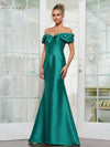 Formal Dresses Long Fitted Formal Plus Size Dress Emerald