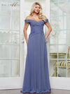Plus Size Dresses Long Evening Formal Plus Size Dress Slate Blue
