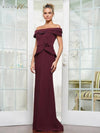 Formal Dresses Fitted Long Formal Dress Wine