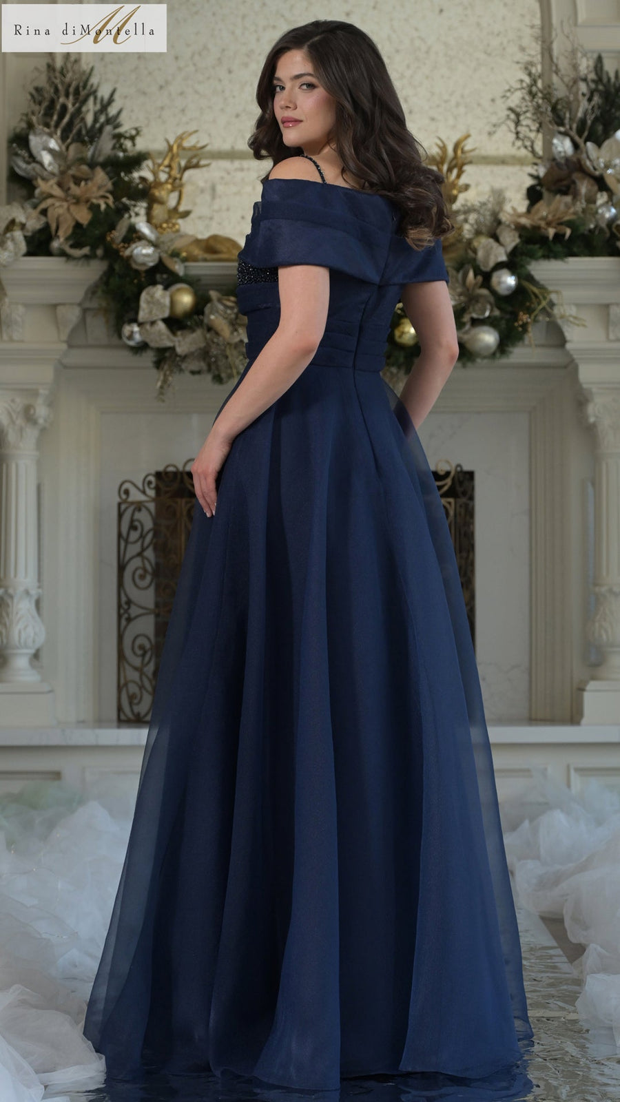 Formal Dresses A Line Beaded Long Formal Evening Dress Navy