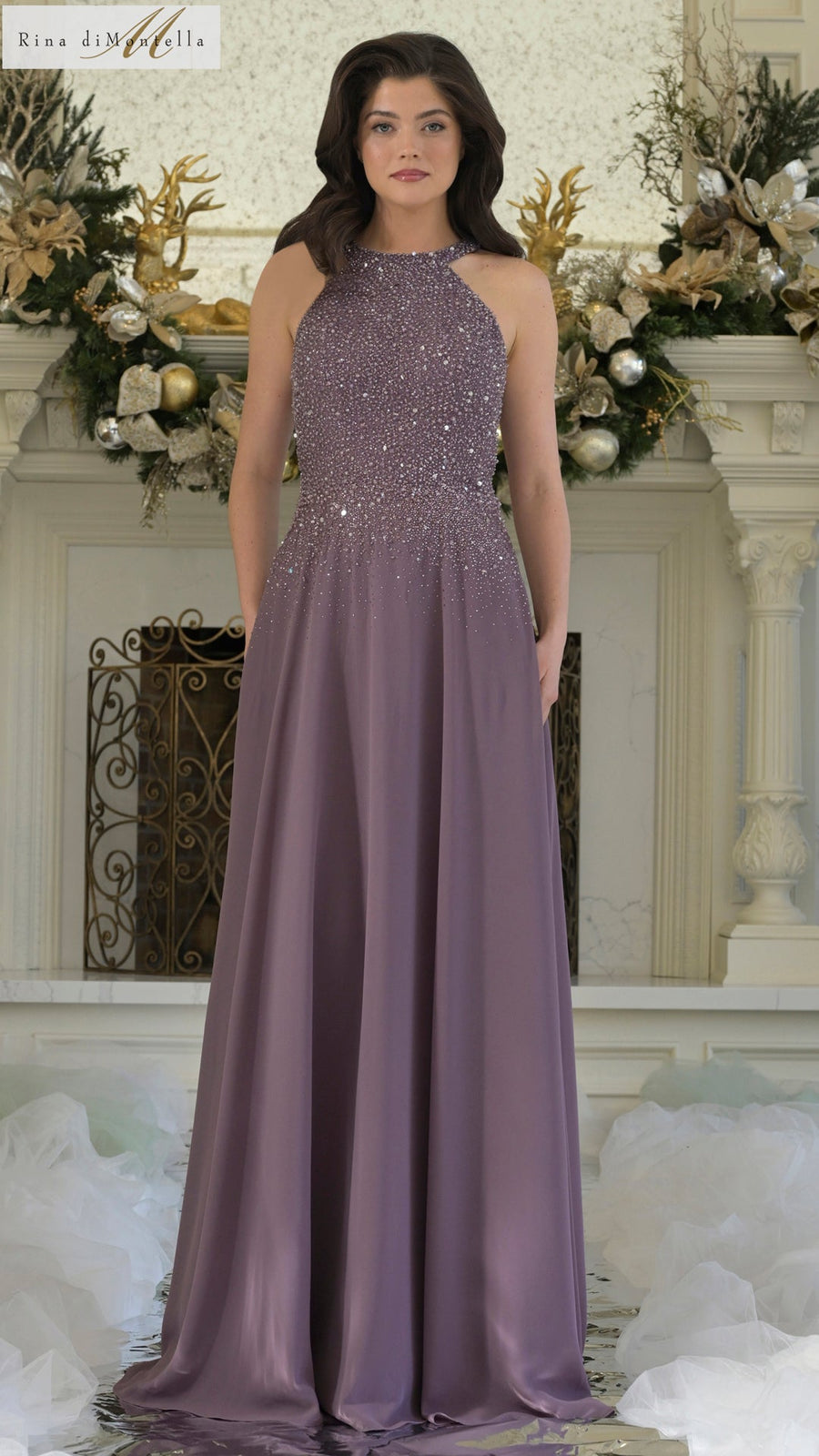 Formal Dresses Long Formal Pleated Evening Dress Victorian Lilac