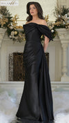 Formal Dresses Formal Long Pleated Beaded Evening Dress Black