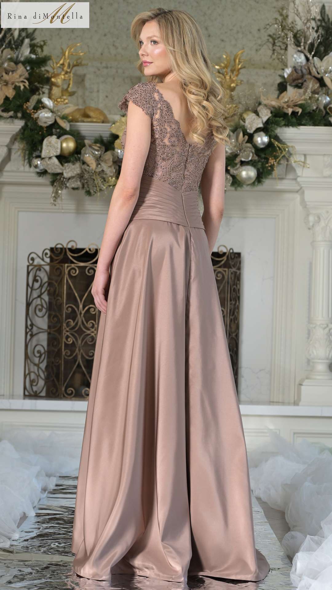 Mother of the Bride Dresses Long Formal A Line Mother of the Bride Dress Mocha