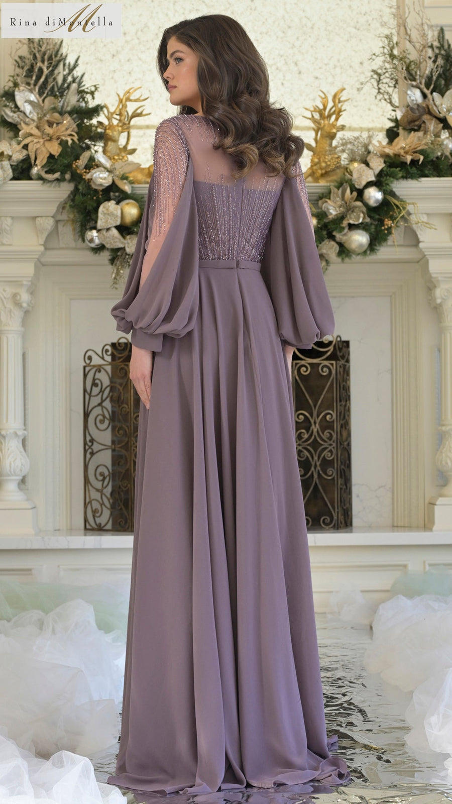 Mother of the Bride Dresses Long A Line Mother of the Bride Beaded Dress Victorian Lilac