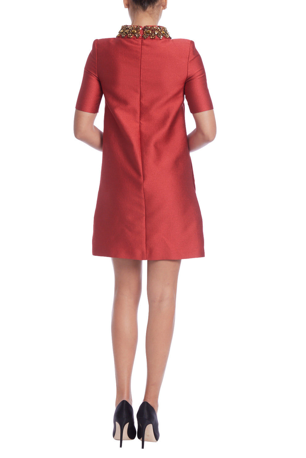 Cocktail Dresses Short Beaded Cocktail Dress Red