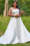 Wedding Dresses Long Bridal Gown A Line Wedding Dress Diamond White