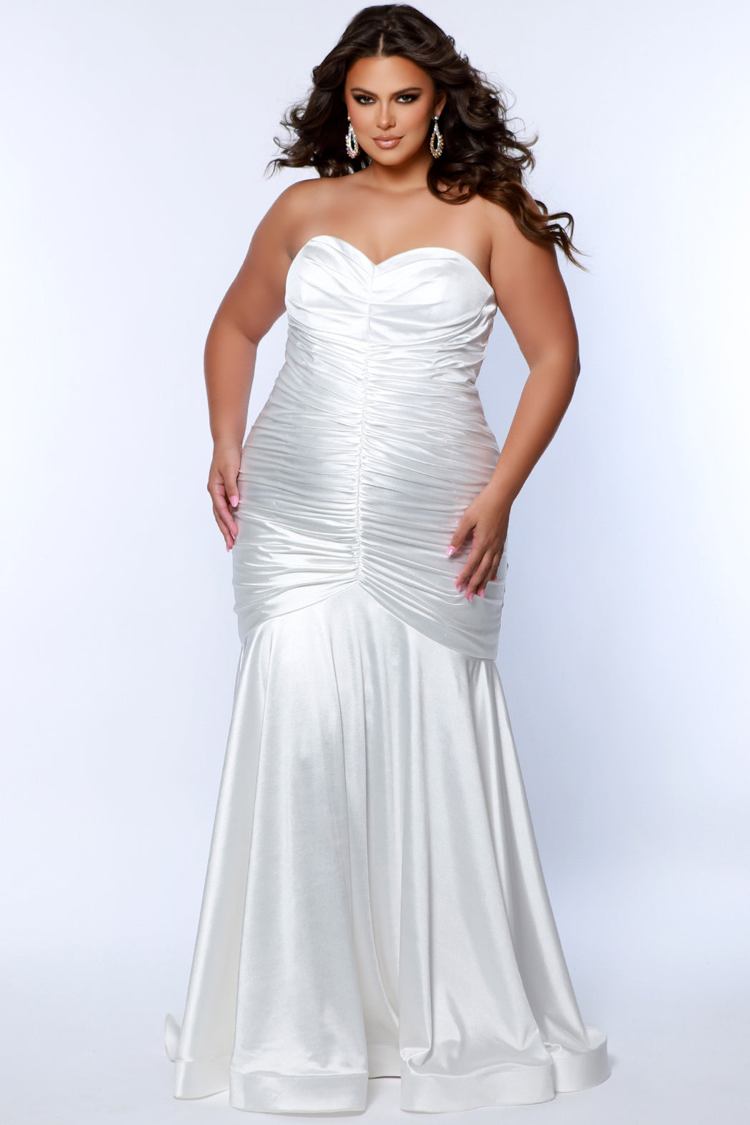 Wedding Dresses Simple Bridal Gown Long Plus Size Wedding Dress White
