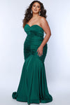 Plus Size Dresses Long Mermaid Formal Plus Size Prom Dress Forest