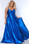 Plus Size Dresses Plus Size A Line Corset Formal Prom Dress Royal