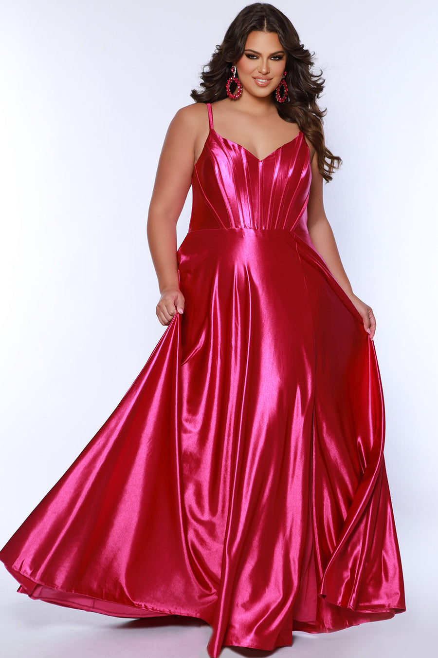 Formal Dresses Plus Size Dresses Plus Size A Line Corset Formal Prom Dress  Magenta