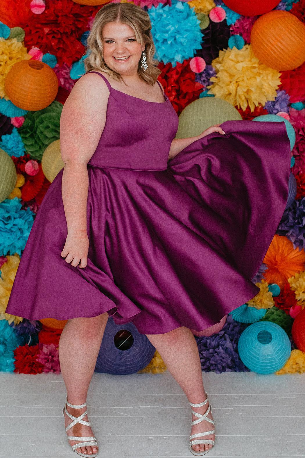 Prom Dresses Prom Short Plus Size Homecoming Dress Purple