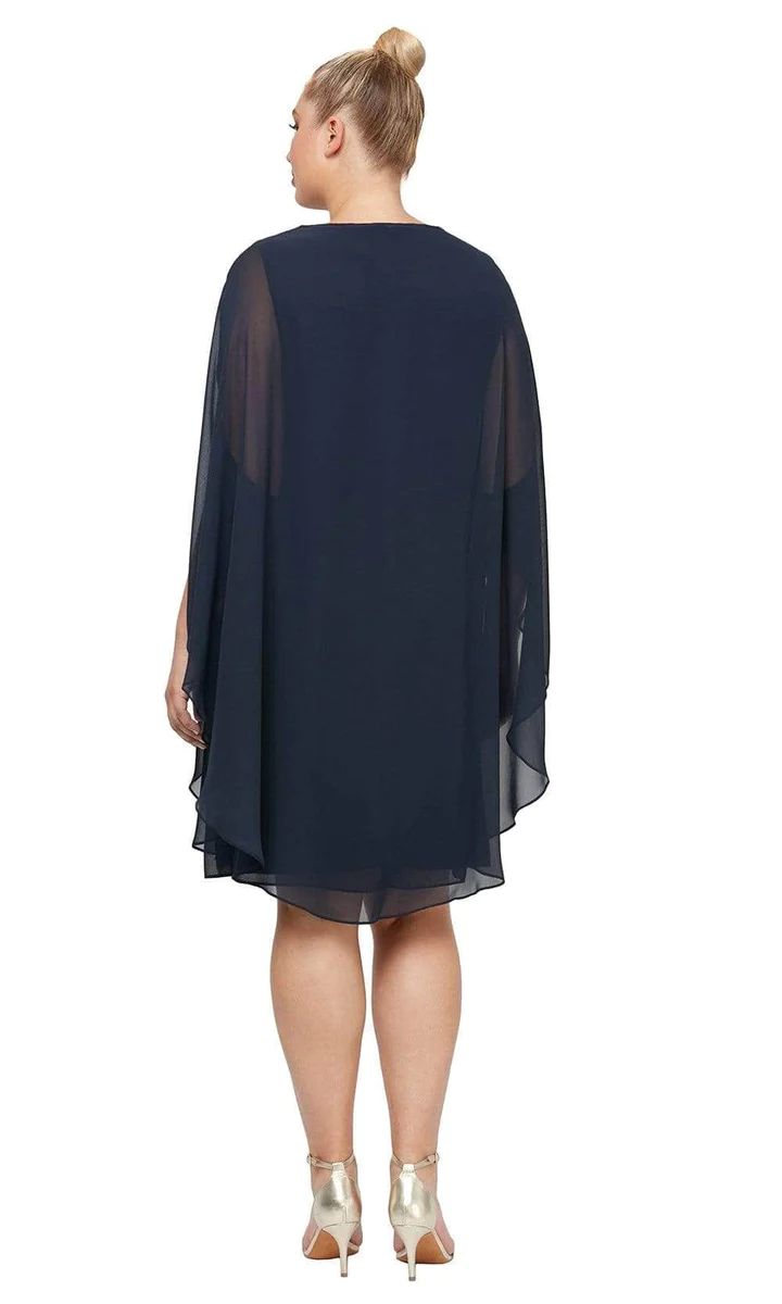 SL Fashions Short Mother of the Bride Dress 612806 - The Dress Outlet