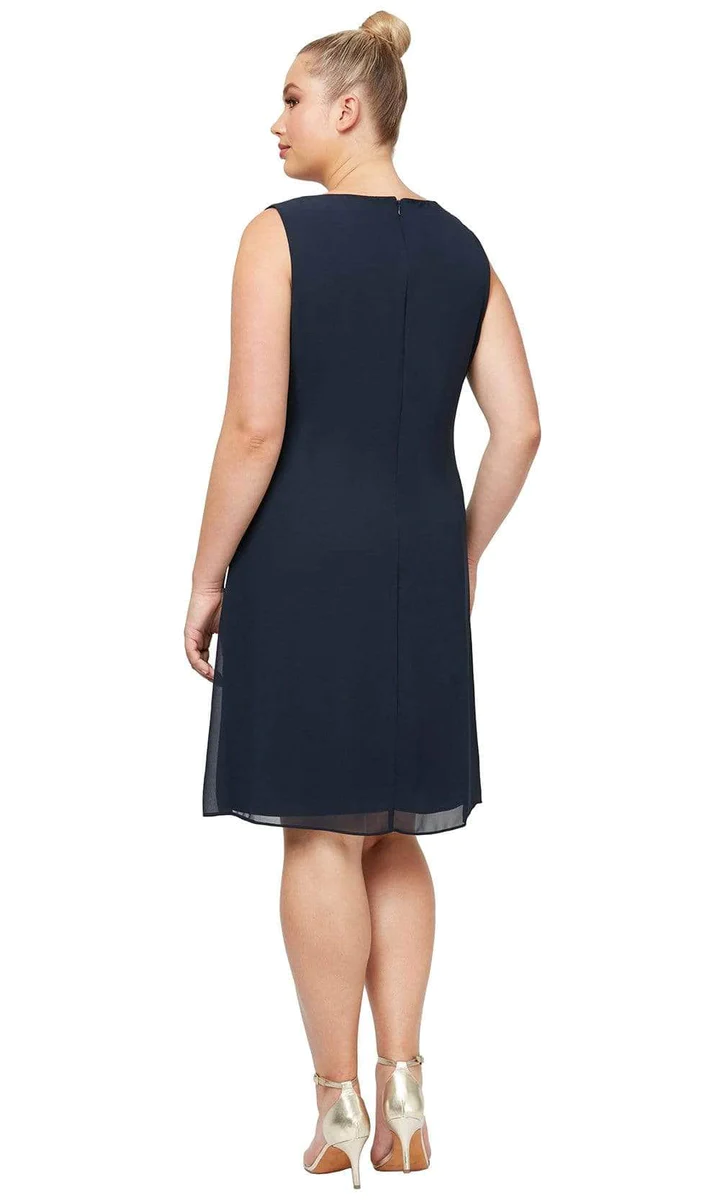 SL Fashions Short Mother of the Bride Dress 612806 - The Dress Outlet