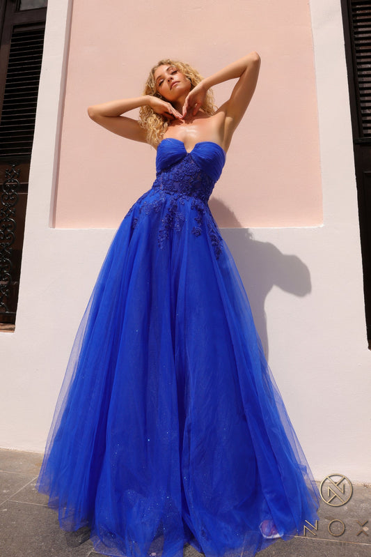 Prom Dresses Long Formal A Line Gown Royal Blue