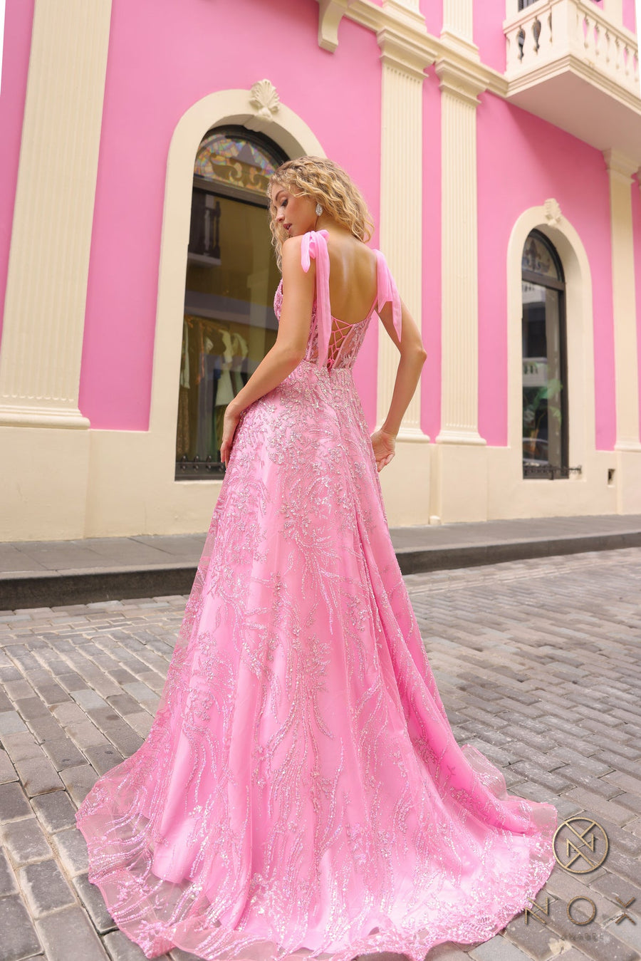 Prom Dresses Long Ball Gown Sequin Prom Dress Hot Pink