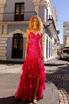 Prom Dresses Long Mermaid Formal Evening Prom Gown Dark Fuchsia