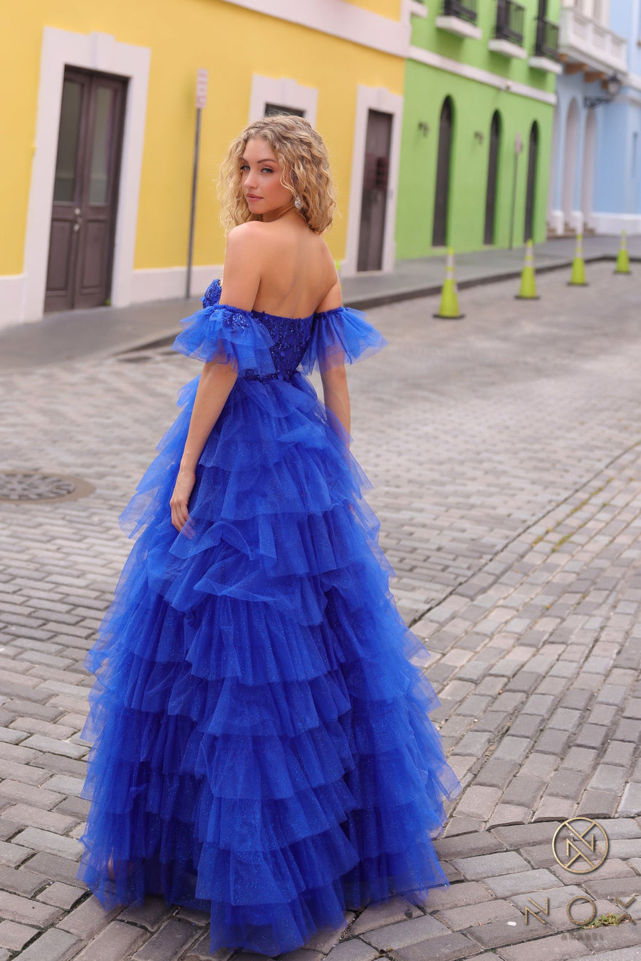 Prom Dresses Long Formal Detachable Sleeve A Line Prom Dress Royal Blue