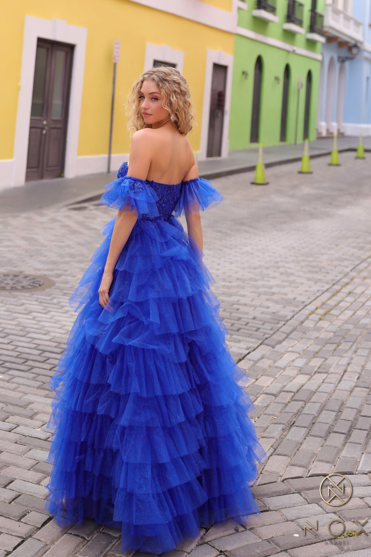 Prom Dresses Long Formal Detachable Sleeve A Line Prom Dress Royal Blue