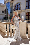 Wedding Dresses Sequin Fishtail Long Wedding Dress White/Ivory