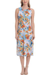 Cocktail Dresses A Line Printed Short Cocktail Dress BLUE ORANGE