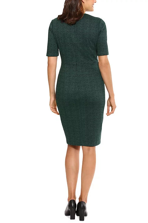 Cocktail Dresses Short Button Cocktail Dress BLACK GREEN