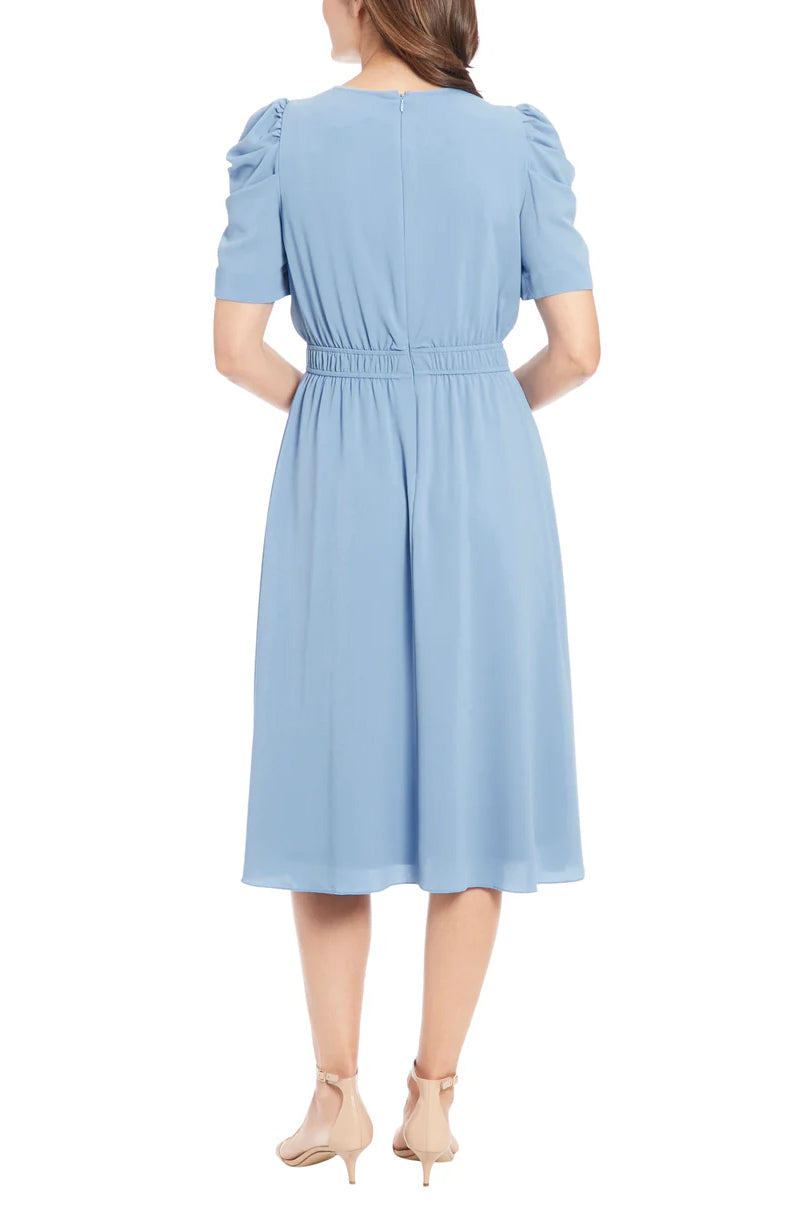 Cocktail Dresses Caterpillar Sleeve Short Cocktail Dress LIGHT BLUE