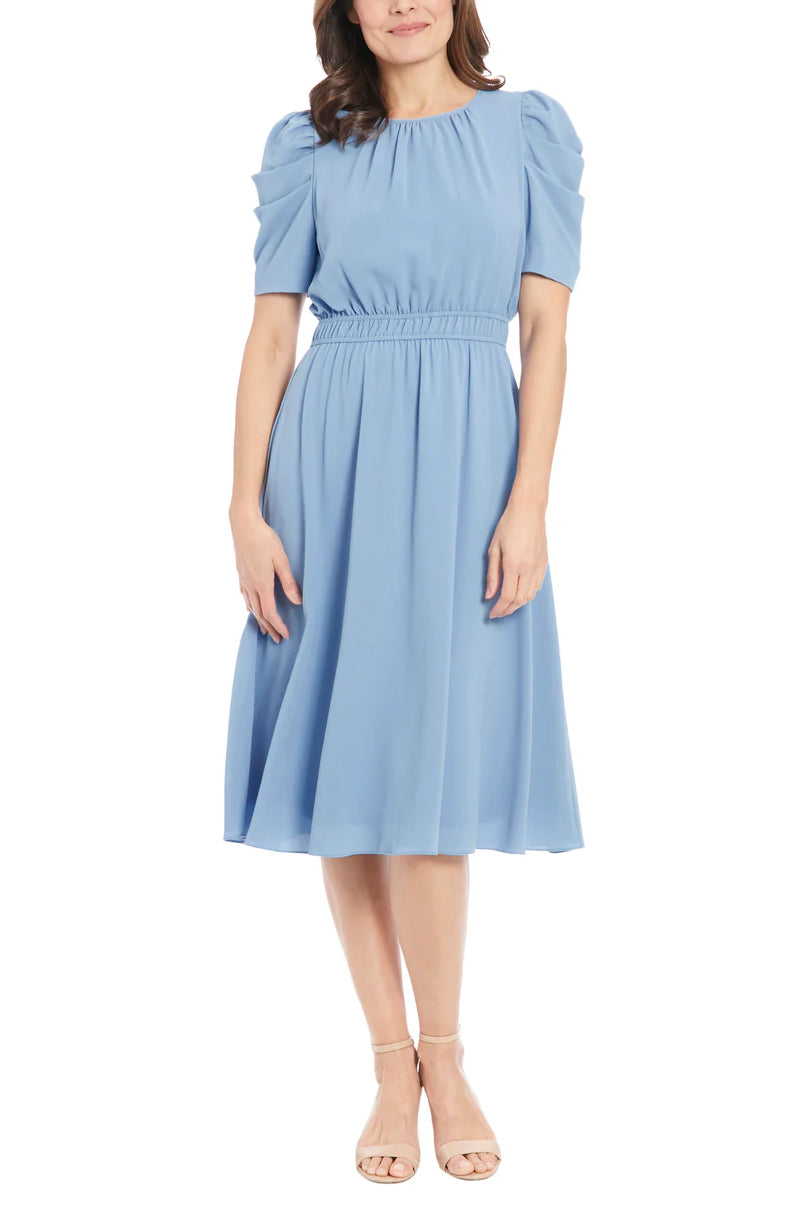 Cocktail Dresses Caterpillar Sleeve Short Cocktail Dress LIGHT BLUE