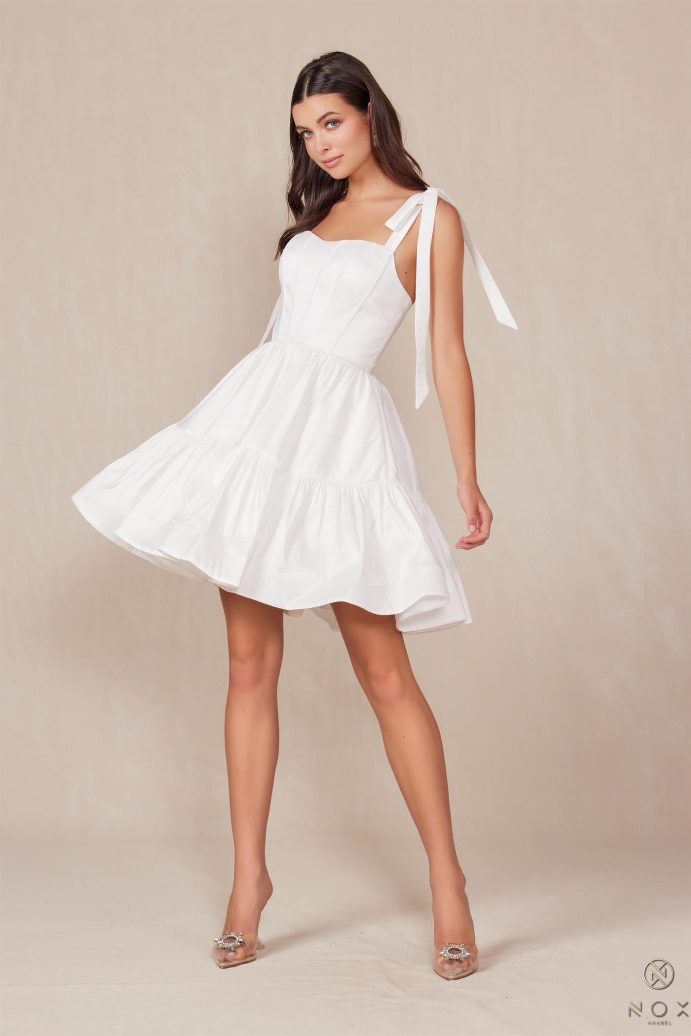 Cocktail Dresses Short A Line Cocktail Dress White