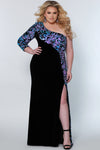 Plus Size Dresses Fitted Long Formal Plus Size Prom Dress Multi