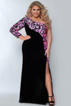 Plus Size Dresses Fitted Long Formal Plus Size Prom Dress Fuchsia