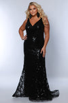 Plus Size Dresses Long Mermaid Formal Plus Size Prom Dress Black
